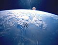 Earth & Mir (STS-71)