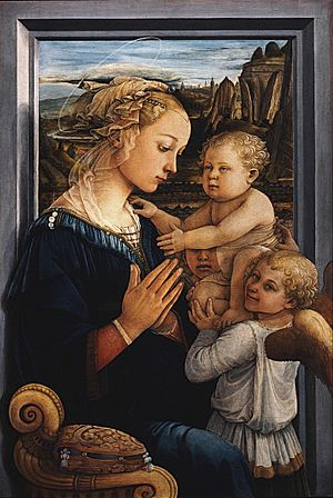 Archivo:Fra Filippo Lippi - Madonna and Child with two Angels - Uffizi