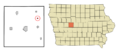 Greene County Iowa Incorporated and Unincorporated areas Dana Highlighted