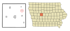 Greene County Iowa Incorporated and Unincorporated areas Dana Highlighted.svg