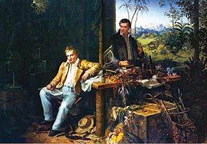 Archivo:Humboldt and Bonplant in the Jungle