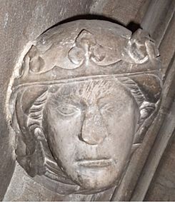 Ingiburga of Sweden (daughter of Hacon) bust 2009 Linköping (2) crop.jpg
