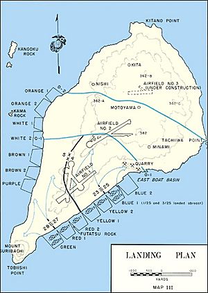 Archivo:Iwo Jima - Landing Plan