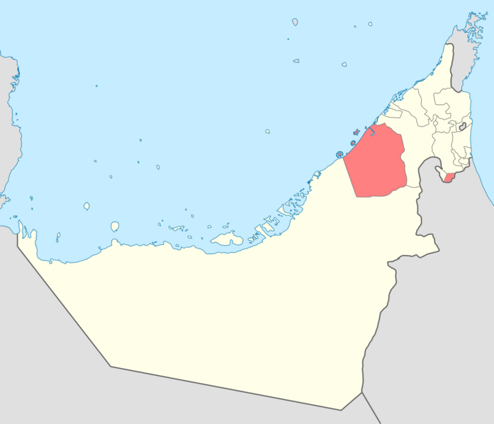 Map of Dubai blank