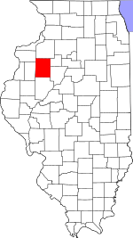 Map of Illinois highlighting Knox County.svg