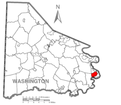 Map of Long Branch, Washington County, Pennsylvania Highlighted.png