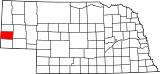 Map of Nebraska highlighting Banner County.svg