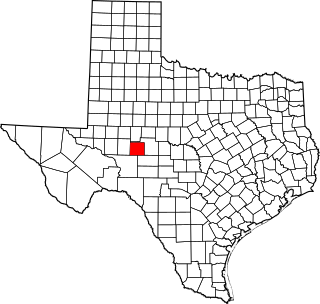 Map of Texas highlighting Irion County.svg