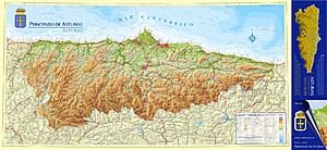 Archivo:Mapa Topografico Principado de Asturias escala 1-200.000 - año 2010