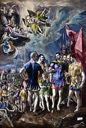 Archivo:Martirio de San Mauricio El Greco