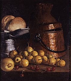 Meléndez, Luis - Still Life with Fruits and Cooking Utensils - Google Art Project