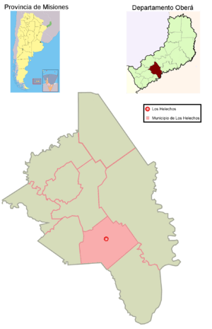 Archivo:Municipio Los Helechos en departamento Oberá