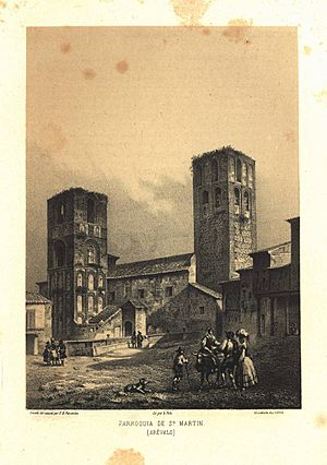 Archivo:Parroquia de Sn. Martín (Arévalo), 1865