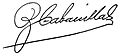 Ramón Cabanillas Enríquez, sinatura