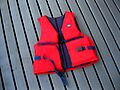 Red life jacket