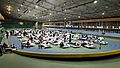 Refugee center in Manej Athletics Center, Chișinău, Moldova - mar 2022 - 02