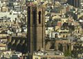 Santa Maria del Pi des del gratacel de l'avinguda de les Drassanes