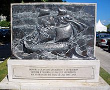 Archivo:Santander - Paseo de Pereda, memorial de los caídos en la batalla de Trafalgar