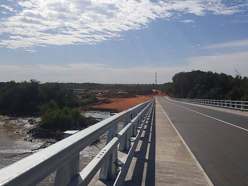Senegambia Bridge Peak Southward View