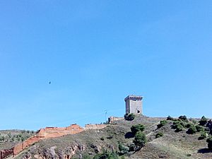 Archivo:Torre solitaria de Daroca, Zaragoza (España).