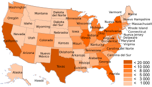Archivo:USA states population map 2010 es