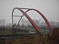 Voetvangersbrug E40 in Wetteren - België