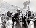 1958. Rafael Caldera en Mucuchíes, páramo merideño, durante la campaña presidencial