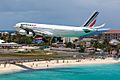 Air France Airbus A340-200 (F-GLZJ) on short finals at Princess Juliana Airport