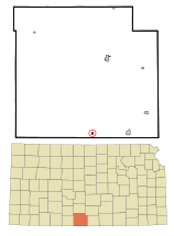 Barber County Kansas Incorporated and Unincorporated areas Hardtner Highlighted.svg