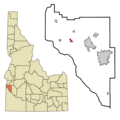Canyon County Idaho Incorporated and Unincorporated areas Greenleaf Highlighted