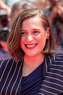 Carla Simón at 2025 Cannes Red Carpet for Romería 2.jpg