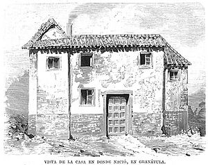 Archivo:Casa de Granátula donde nació Baldomero Espartero, en La Ilustración Española y Americana
