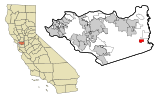 Contra Costa County California Incorporated and Unincorporated areas Byron Highlighted.svg