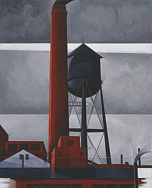 Archivo:Demuth Charles Chimney and Watertower 1931