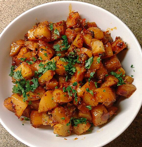Dersa sauce with potatoes