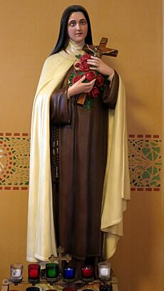 Archivo:Holy Trinity Catholic Church (Trinity, Indiana) - St. Thérèse de Lisieux statue