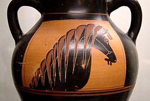 Archivo:Horse-head amphora Staatliche Antikensammlungen 1362 side A