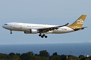 Archivo:Libyan Airlines, 5A-LAU, Airbus A330-202 (43481785840)