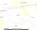 Map commune FR insee code 14230