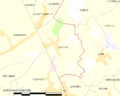 Map commune FR insee code 62529