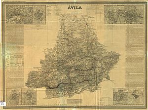 Archivo:Mapa de la provincia de Ávila, 1864, de Francisco Coello