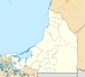 Mexico Campeche location map (urban areas)