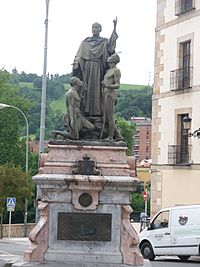 Archivo:Ordizia (Guipúzcoa)-Monumento a Andrés de Urdaneta, descubridor de la ruta marítima entre Filipinas y Acapulco (tornaviaje)-2