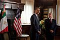 President Barack Obama meets President Felipe Calderón