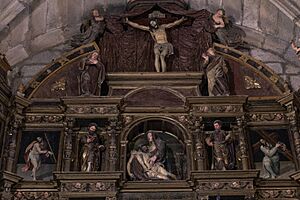Archivo:Primer y segundo cuerpo del retablo mayor