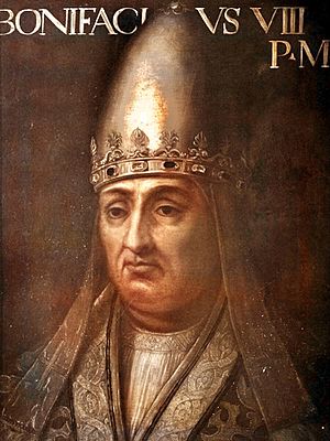 Archivo:Ritratto di Papa Bonifacio VIII per Dell'Altissimo, Uffizi