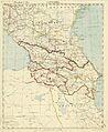 1918 map of the Caucasus by the British Army