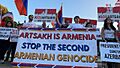 Armenians in Washington held a protest in front of the White House