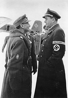 Archivo:Bundesarchiv Bild 183-J16636, Nordeuropa, Eduard Dietl, Albert Speer