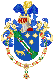 Archivo:Coat of Arms of Raúl Alfonsín (Order of Isabella the Catholic)